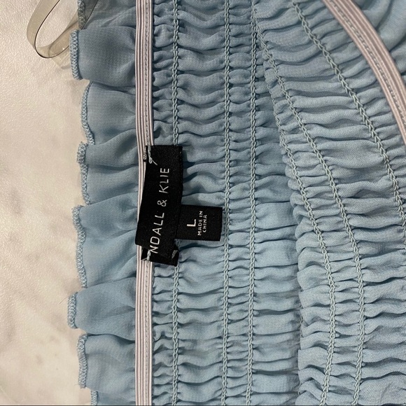 Kendall & Kylie Ruched Blue Tube Top - Picture 6 of 6